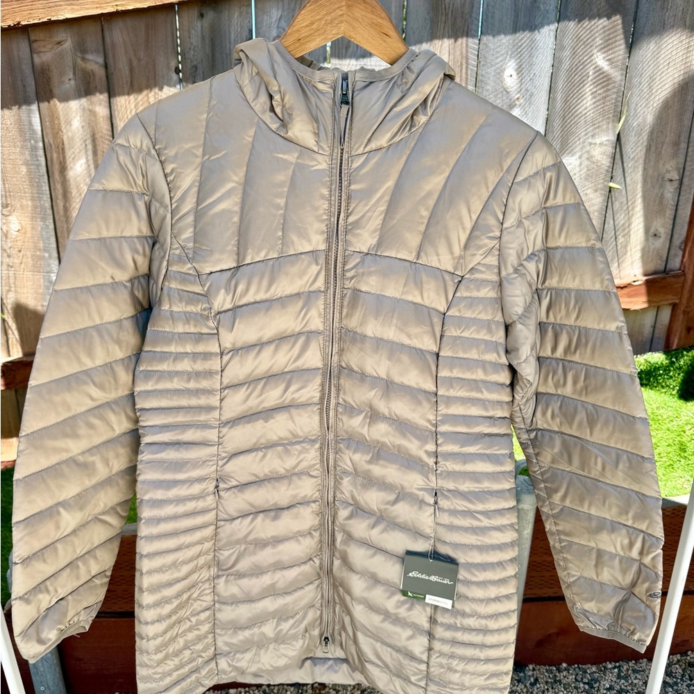 Eddie Bauer StormRepel Quilted Jacket in Beige